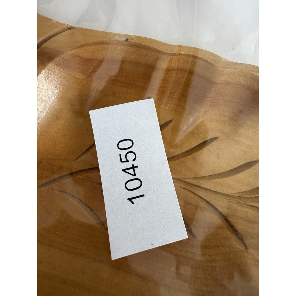 Vintage Leaf Shaped Monkey Pod double sided 11.5